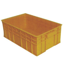 Boîte de chiffre d’affaires en plastique jaune de haute qualité avec des couvercles